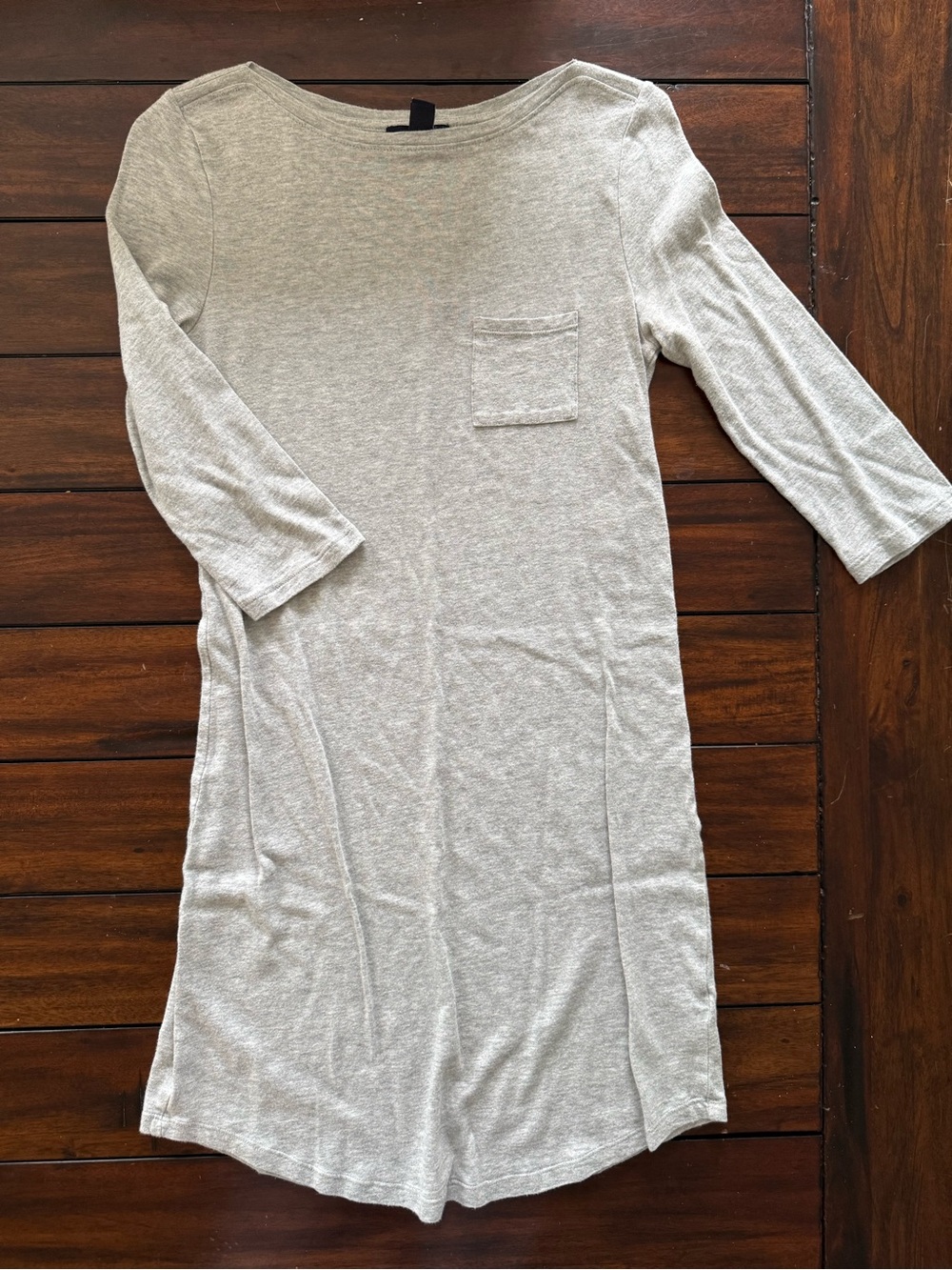 GAP Heather Gray boatneck dress with Pocket Detail